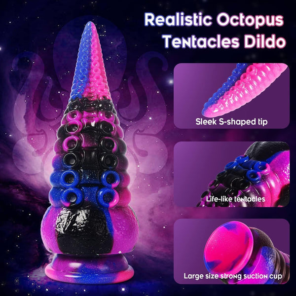 Tentacle Dildo: 8,7" Realistinen Silikoninen Prostaatin Hieroja