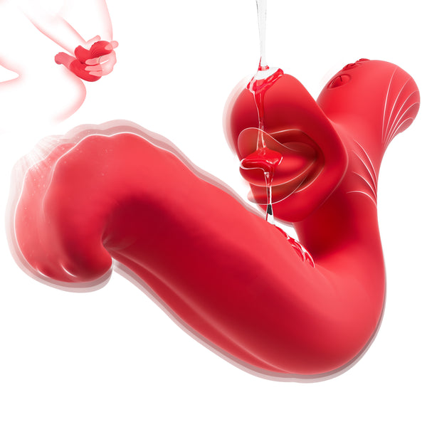 Pyörivä kielivibraattori – 10 intensiivistä tilaa klitoriksen ja nännin stimulaatioon