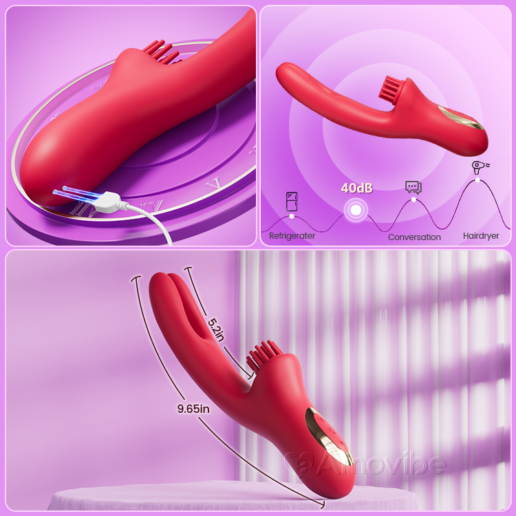 Sensual Come-Hither Rabbit -vibraattori kutittavalla värinällä